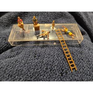 RARE Preiser 1:90 Scale Exklusiv #43 Vintage Family & Dog Set 5 Made in Germany